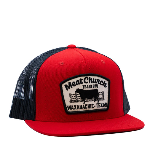 tejas-bbq-patch-hat-red-black-d4 RedMCwCowFlatBill.jpg